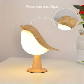 Luminária Difusor de Ambiente Bird de Madeira - Ilúmine Decor