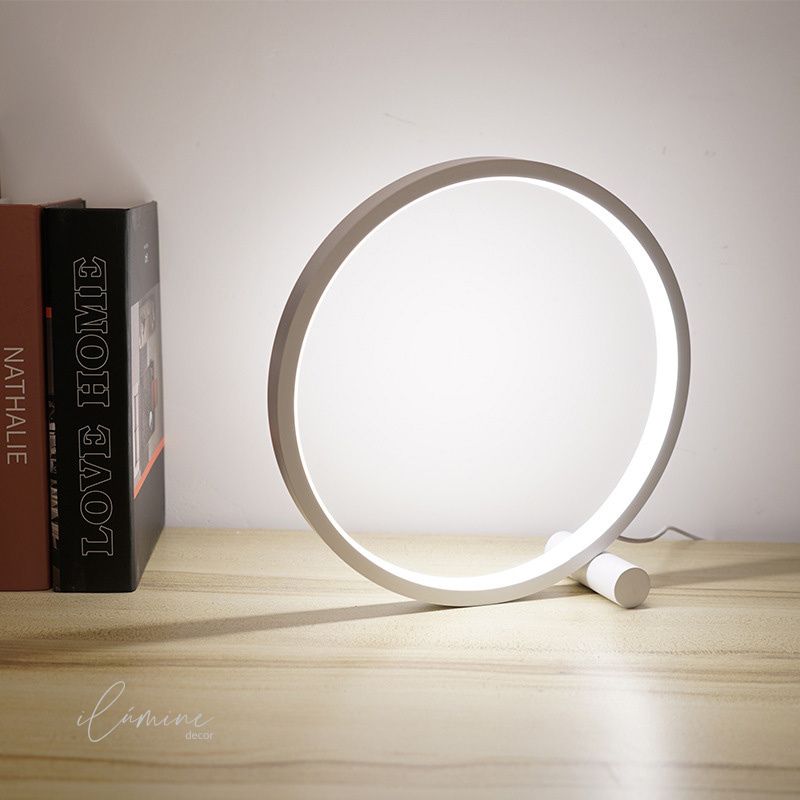 Luminária de Mesa Circular Touch - Ilúmine Decor