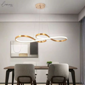 Lustre LED Pendente Infinito Luxo 45W - Ilúmine Decor