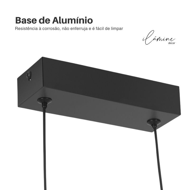 Lustre Pendente Minimalista de Ondas -  Ilúmine Decor