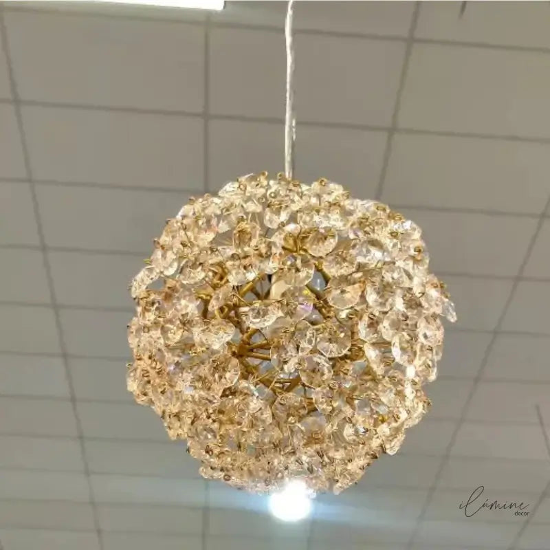 Pendente de Teto Sofisticado Dourado - Ilúmine Decor 