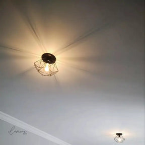 Luminária de Teto Diamante Aramado - Ilúmine Decor