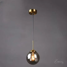 Luminária de Teto Pendente Nórdico Metal e Vidro - Ilúmine Decor