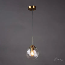 Luminária de Teto Pendente Nórdico Metal e Vidro - Ilúmine Decor