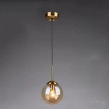 Luminária de Teto Pendente Nórdico Metal e Vidro - Ilúmine Decor